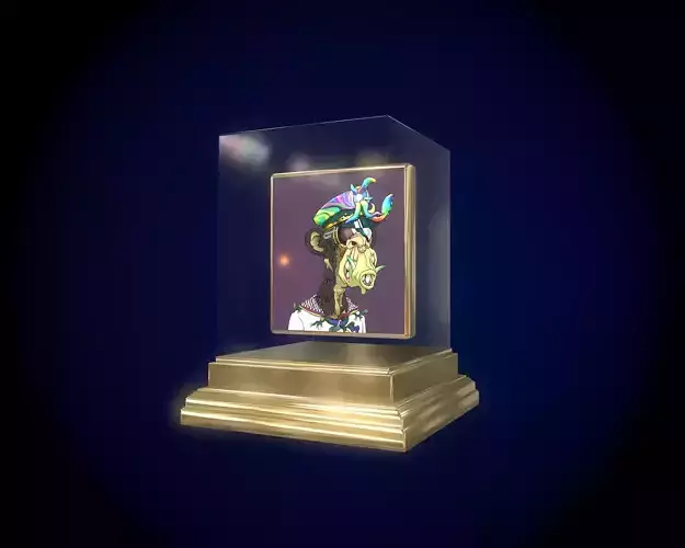 Mutant Ape 28 Gold Club Low-poly 3D model