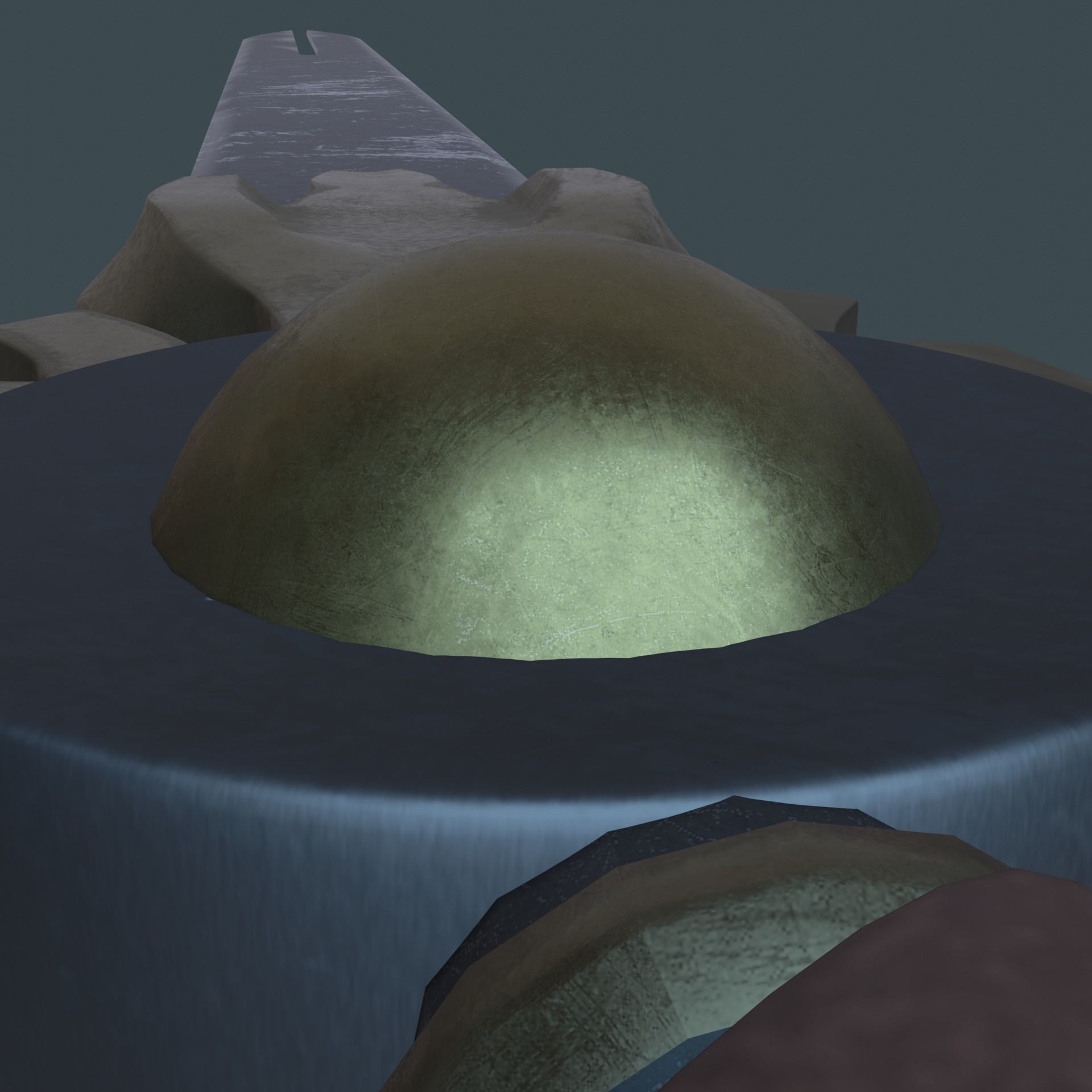 Stylish Excalibur Low-poly 3D model_12