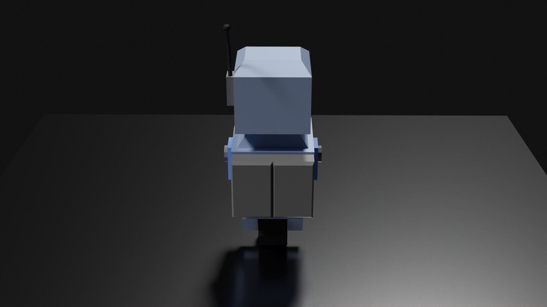 Lowpoly Supporter Robot Low-poly 3D model_13