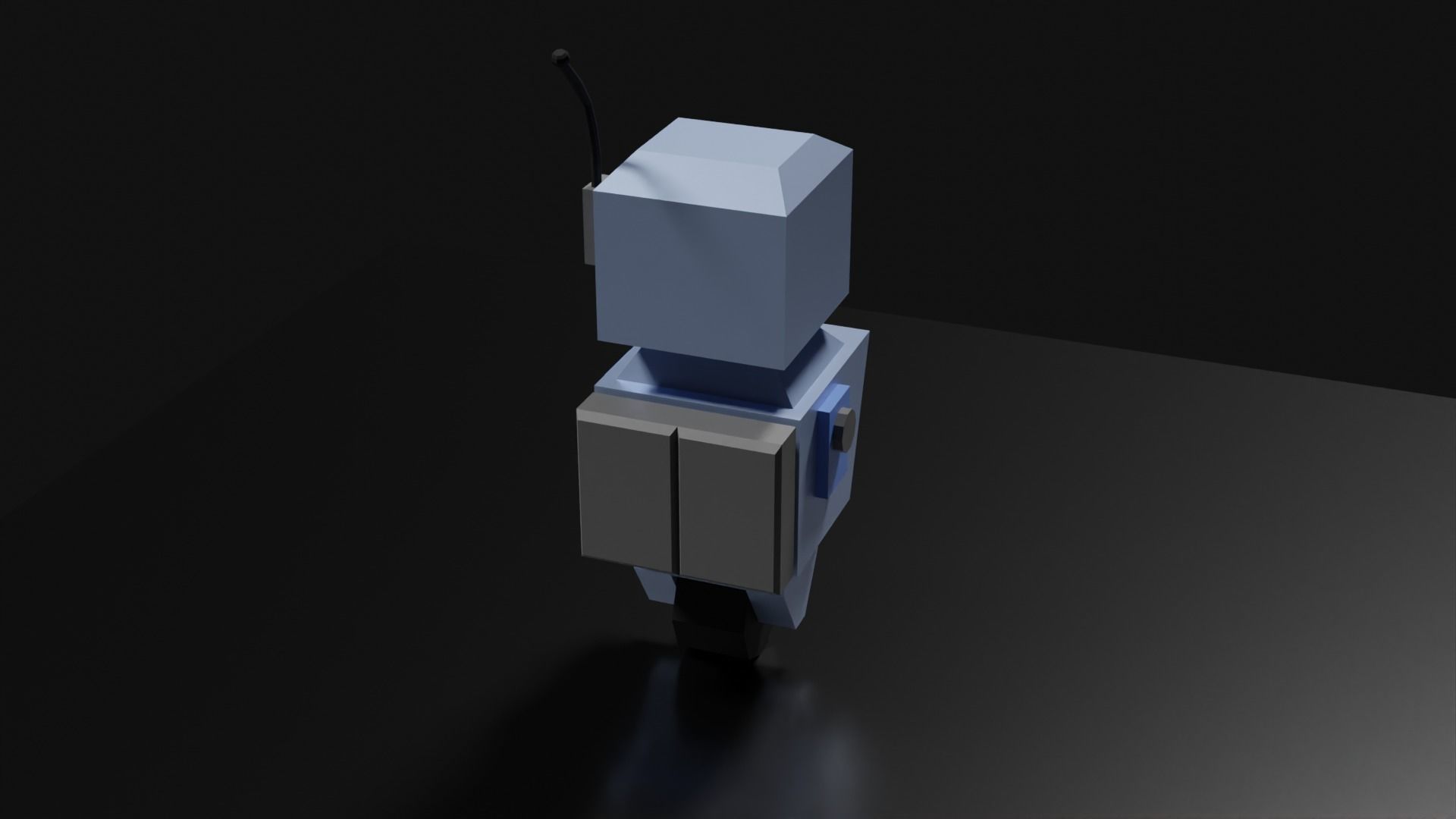 Lowpoly Supporter Robot Low-poly 3D model_15