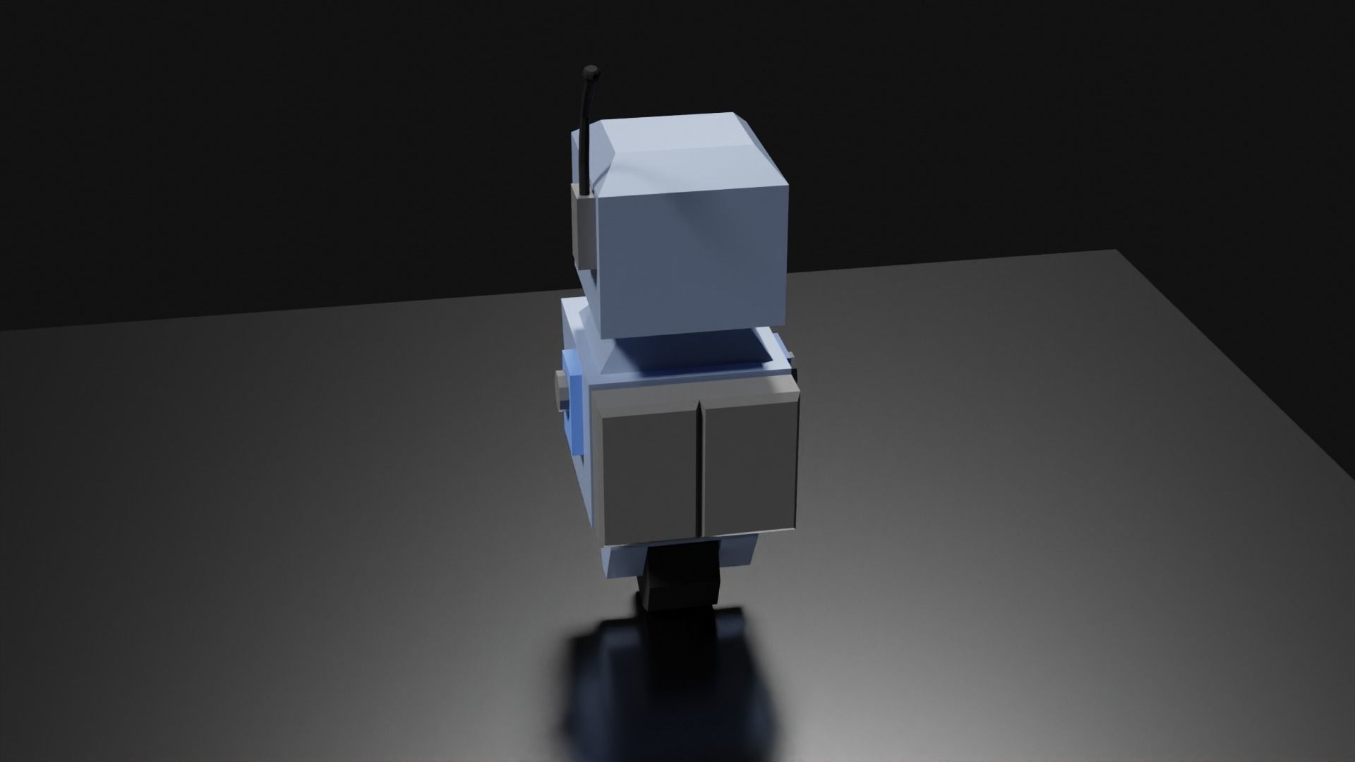 Lowpoly Supporter Robot Low-poly 3D model_12