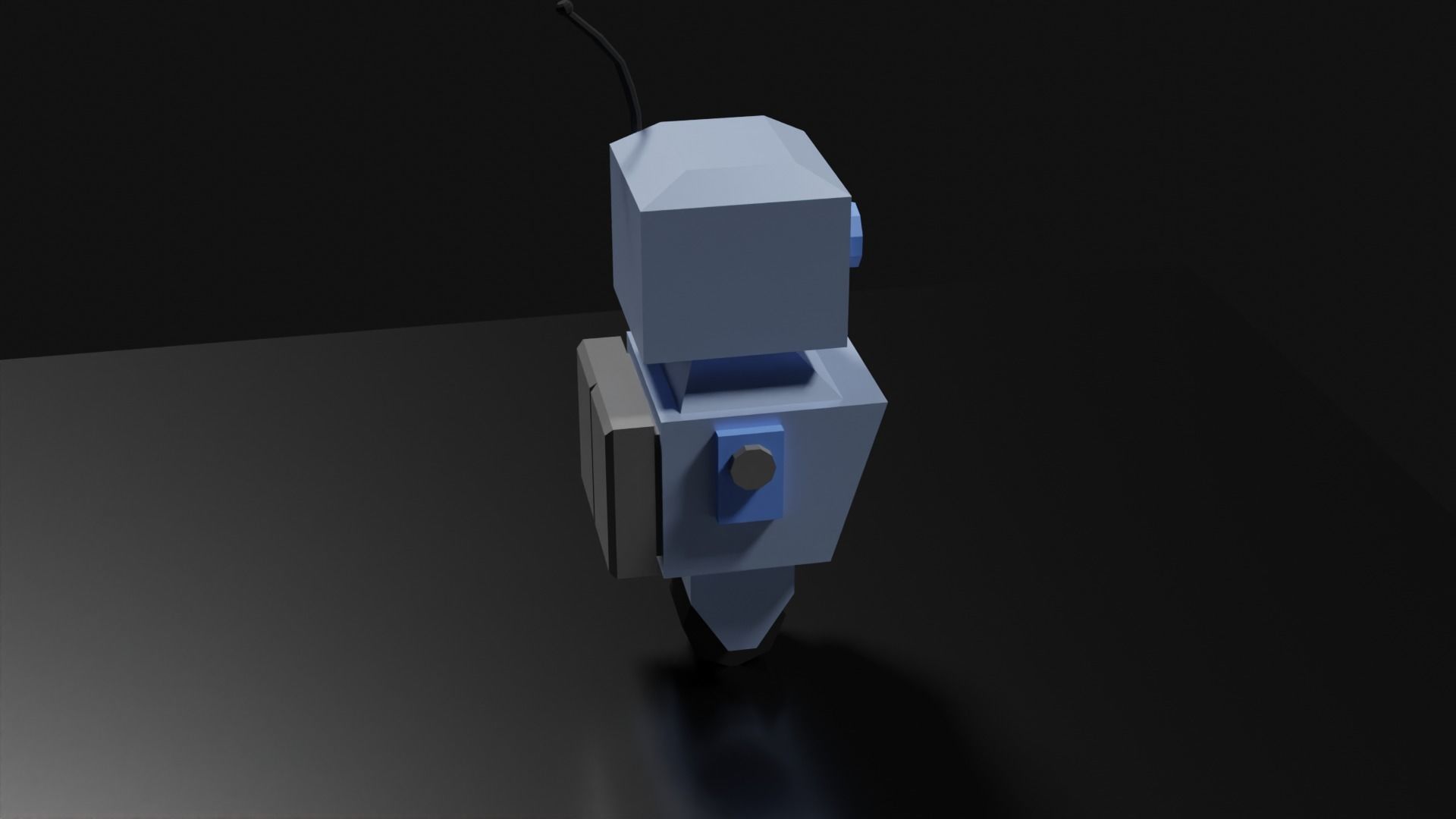 Lowpoly Supporter Robot Low-poly 3D model_21