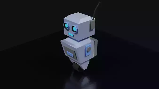Lowpoly Supporter Robot