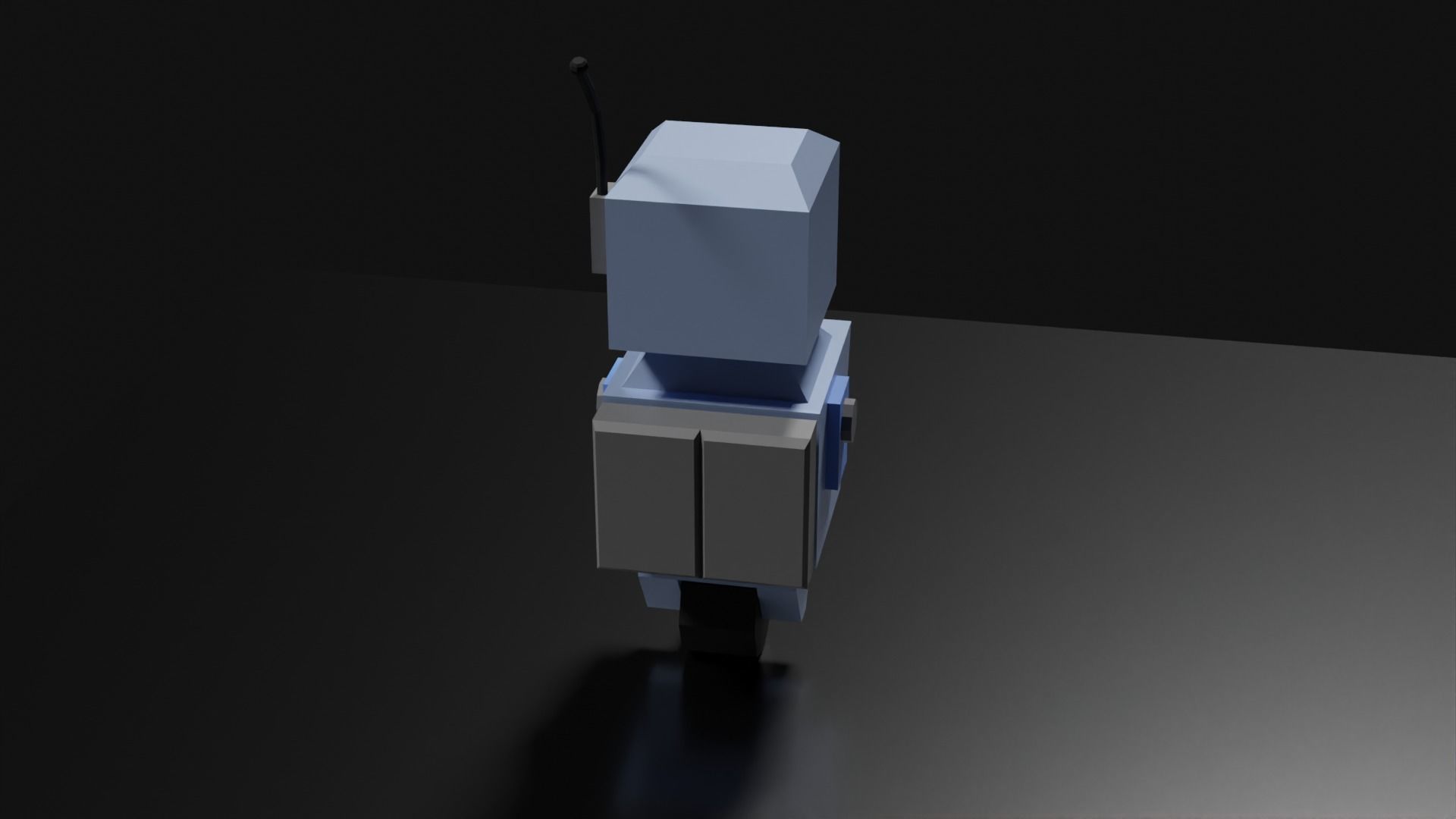 Lowpoly Supporter Robot Low-poly 3D model_14