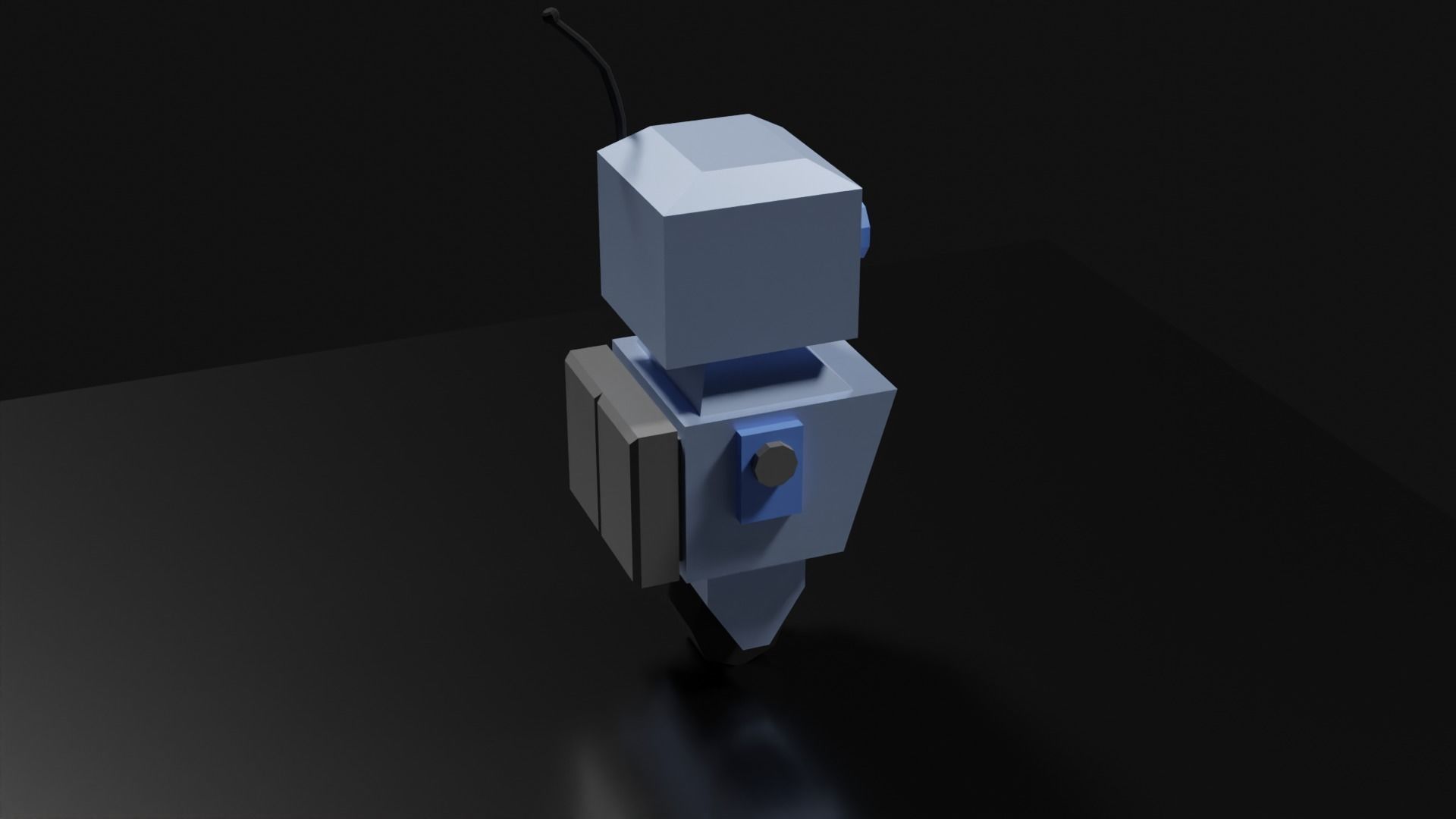 Lowpoly Supporter Robot Low-poly 3D model_20
