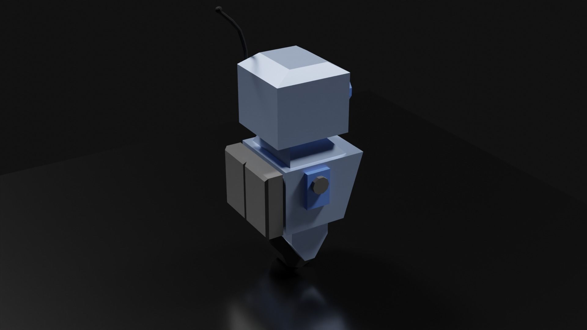Lowpoly Supporter Robot Low-poly 3D model_19