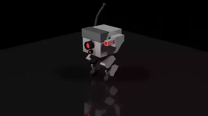 Lowpoly Scouting Robot