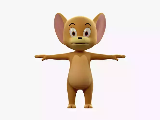 Jerry cartoon mouse 3D model
