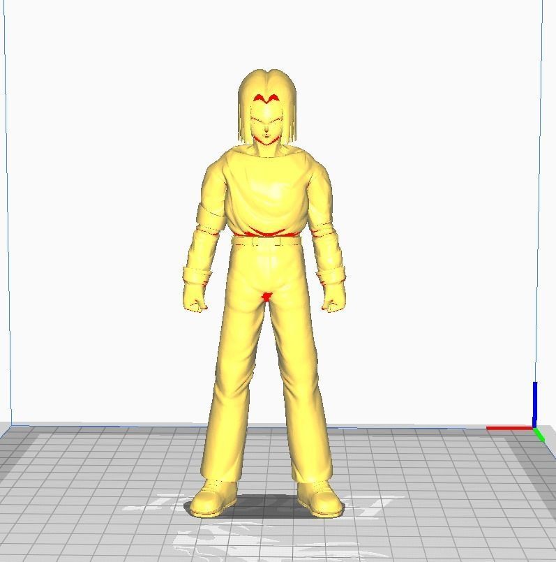 Android 17 Dragon Ball Super 3D Model 3D print model_1