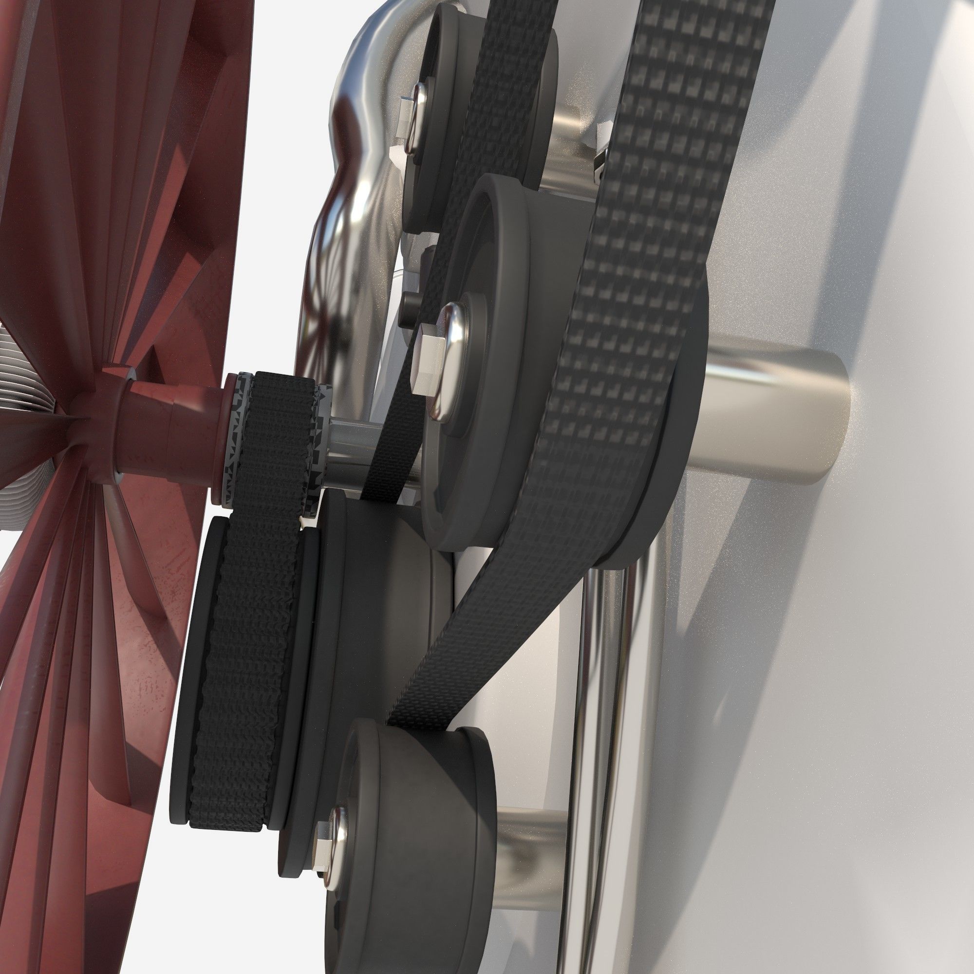 8 cylinder car engine 3D model_7