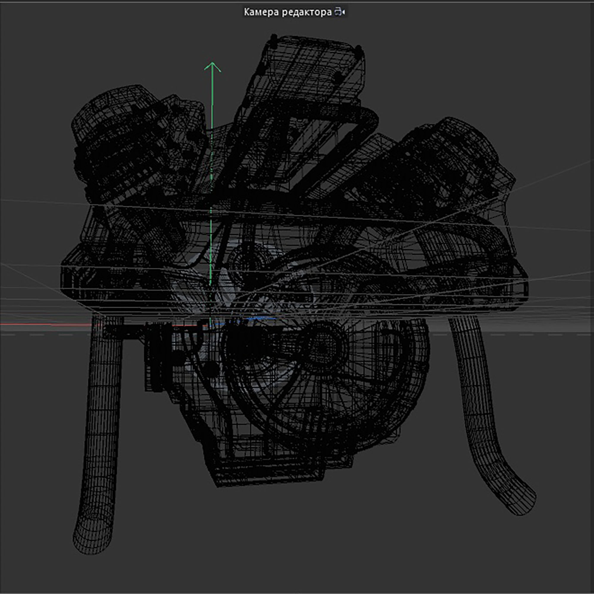 8 cylinder car engine 3D model_16