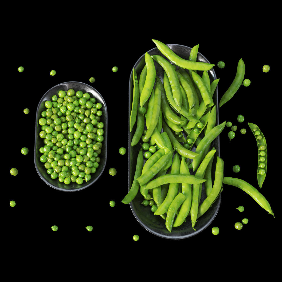 Plate of peas  3D model_2