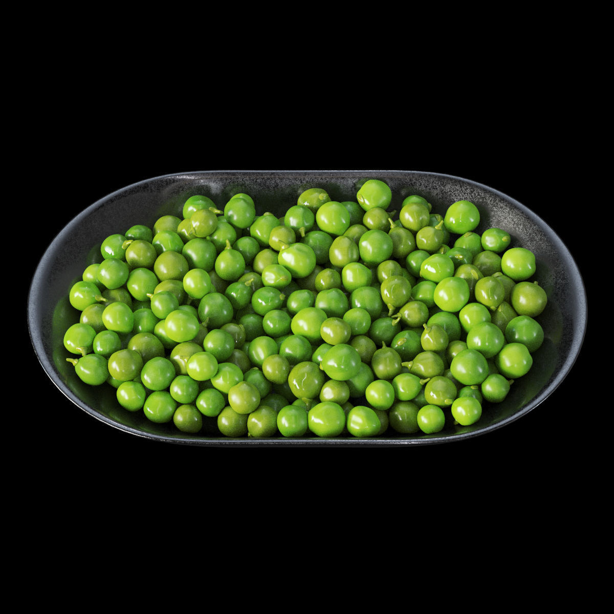 Plate of peas  3D model_4