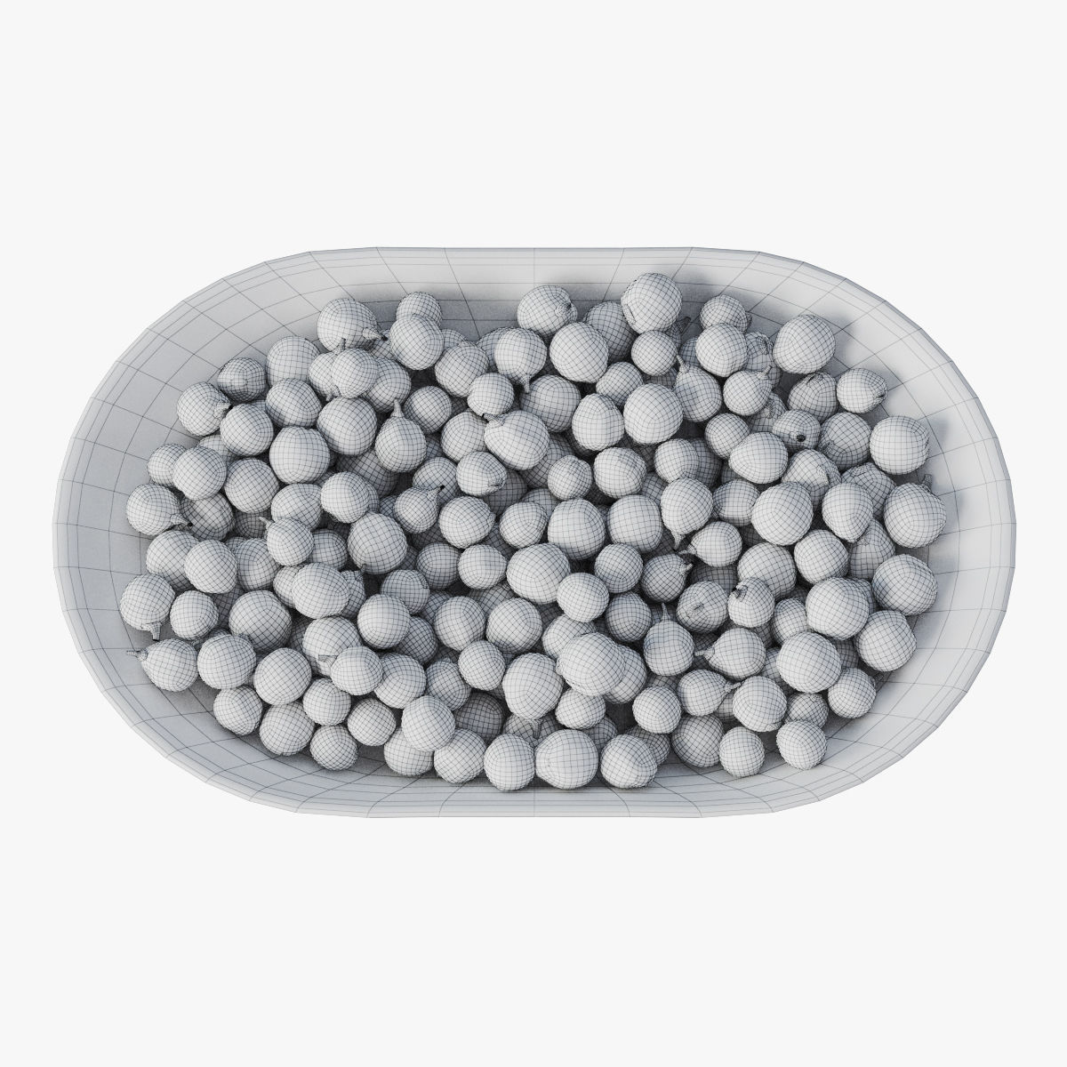 Plate of peas  3D model_7