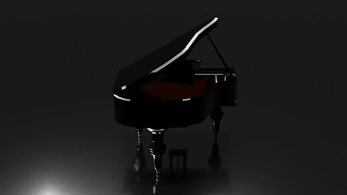 Grand Piano Free 3D model