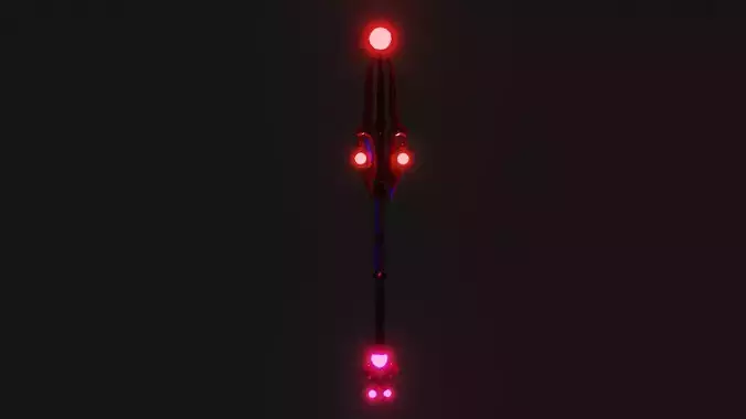 Staff Low-Poly for game