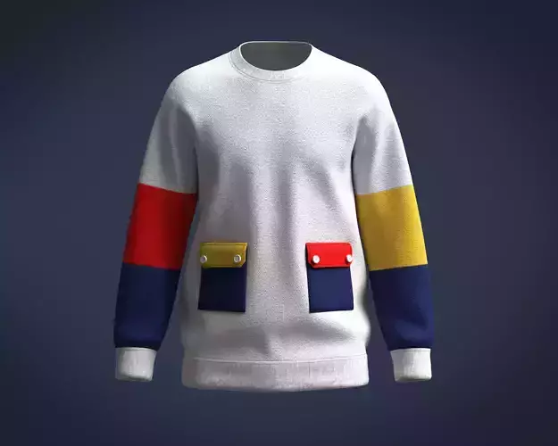 Mens Sweatshirt Multi Color
