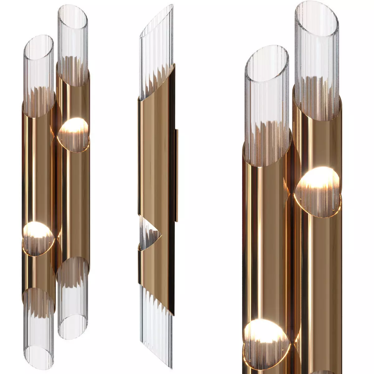 Draycott II Wall Lamp 3D model_0