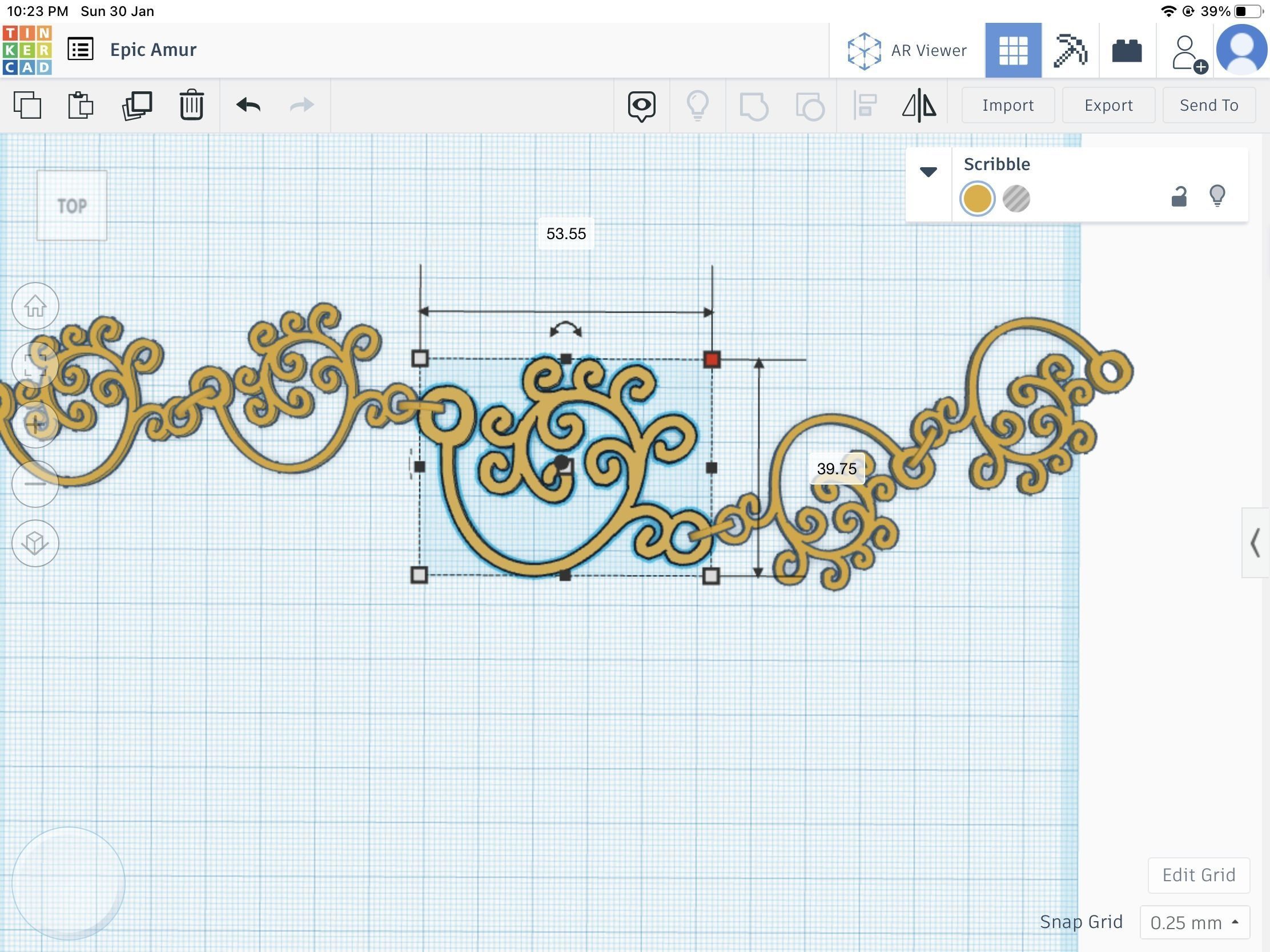 Ornamental necklace stl file 3D print model_1