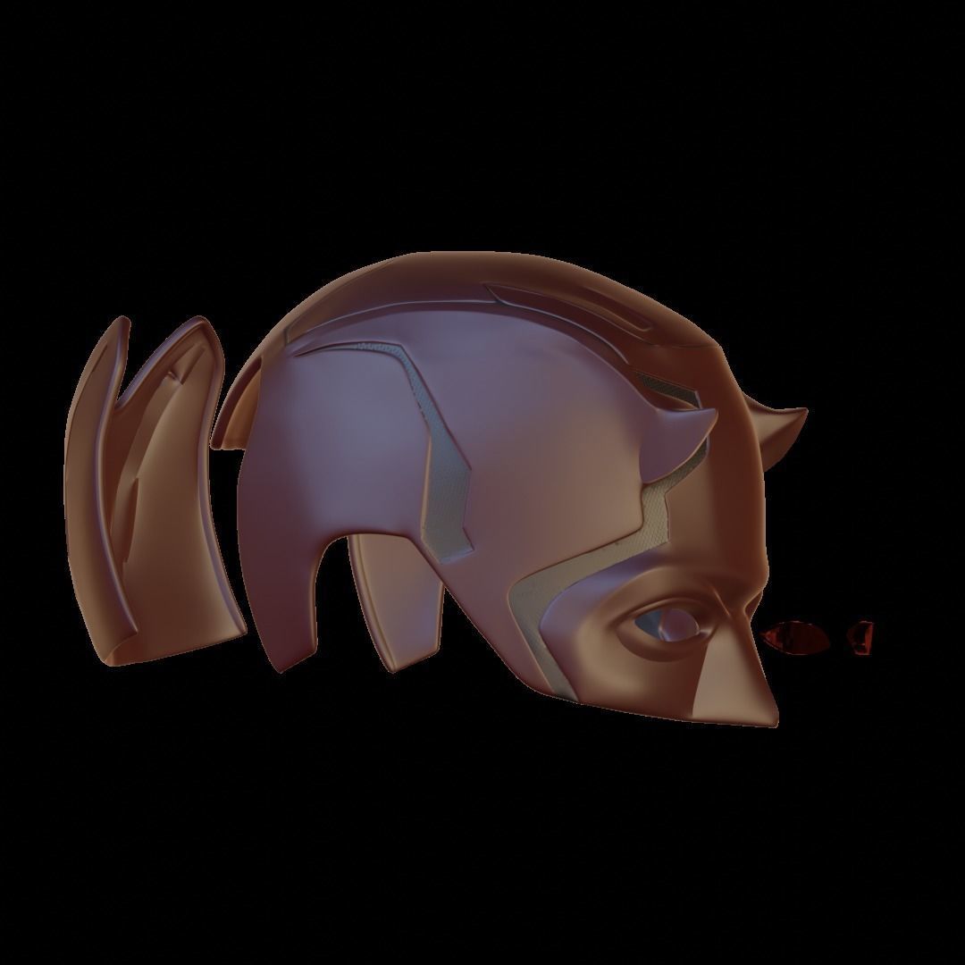 Daredevil Helmet 3D print model_2