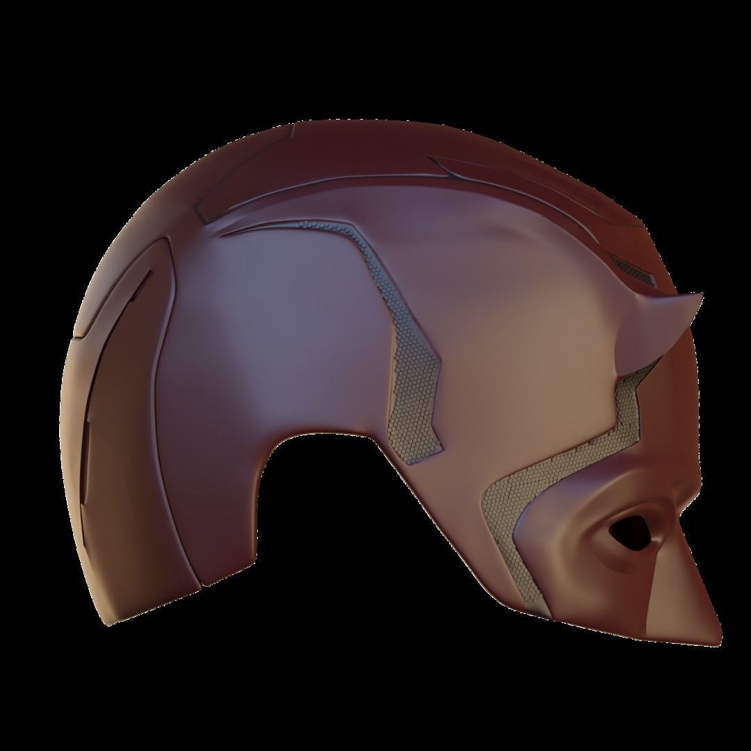 Daredevil Helmet 3D print model_4