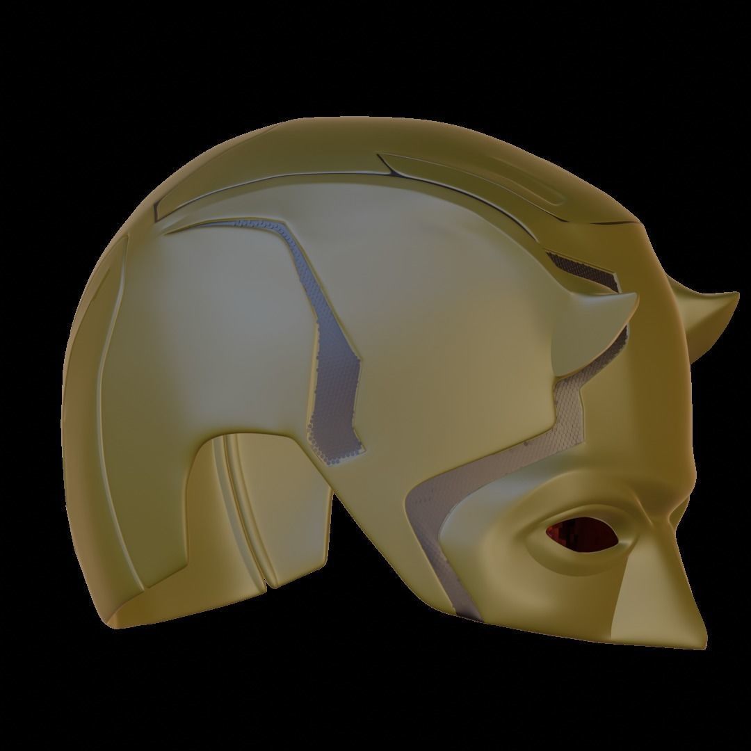 Daredevil Helmet 3D print model_8