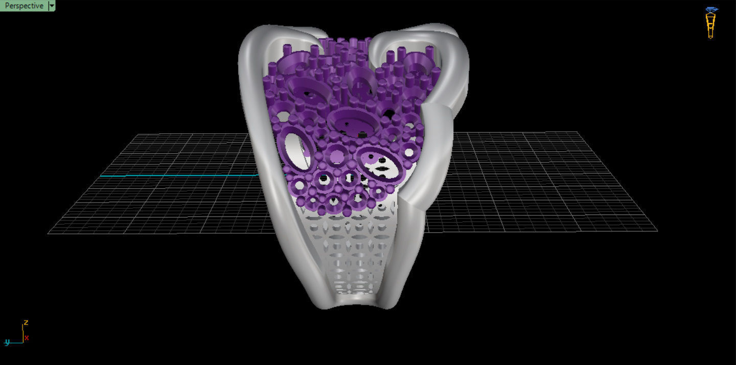 Woman  ring with gems 3D print model_46