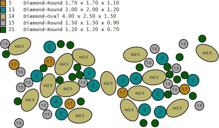 Woman  ring with gems 3D print model_10
