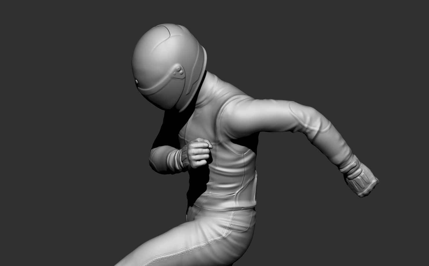 Driver kicking a tire 3D print model_15