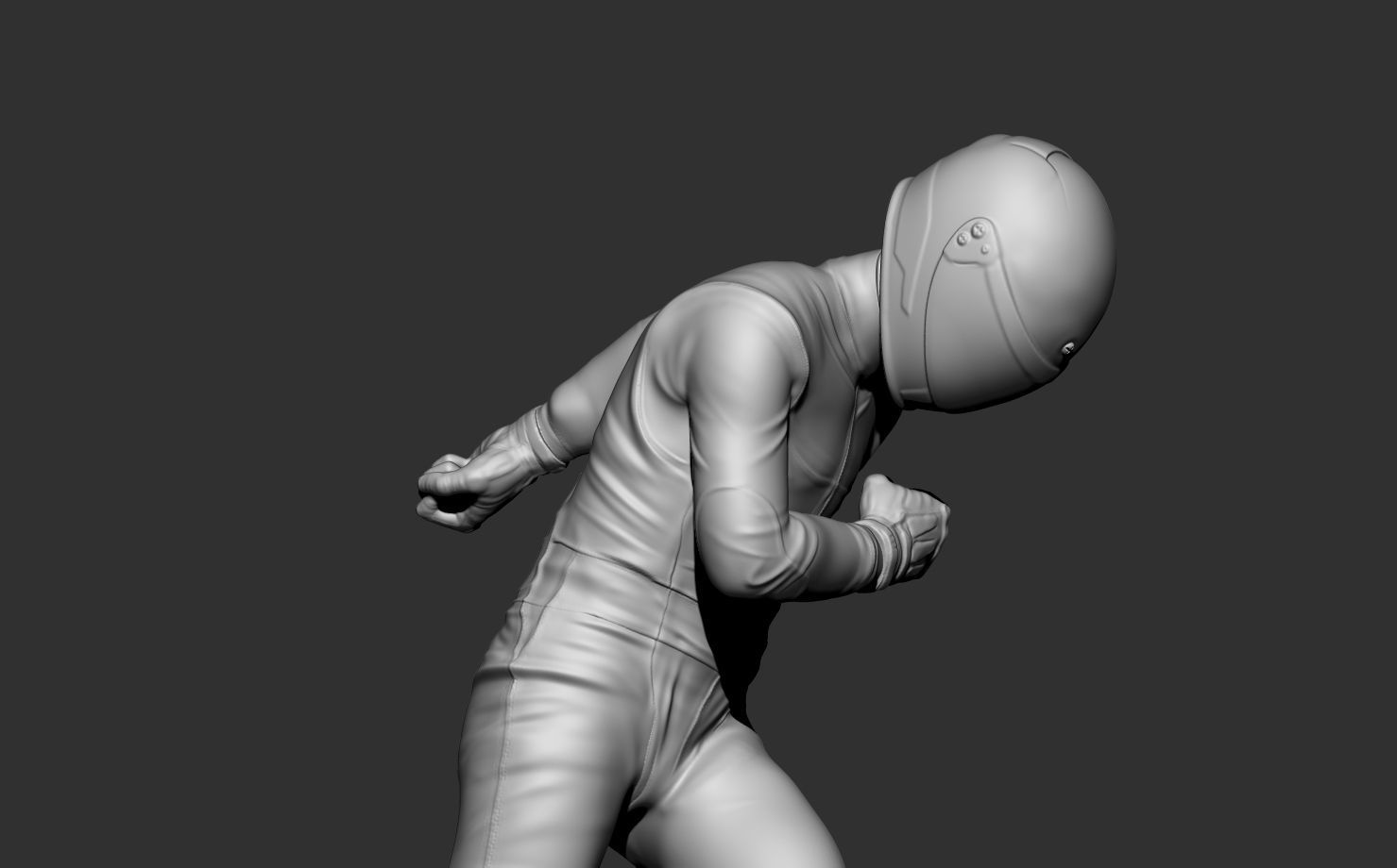 Driver kicking a tire 3D print model_16