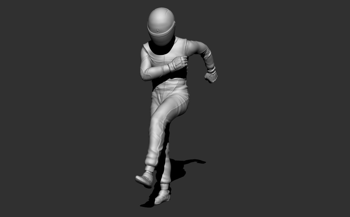 Driver kicking a tire 3D print model_7