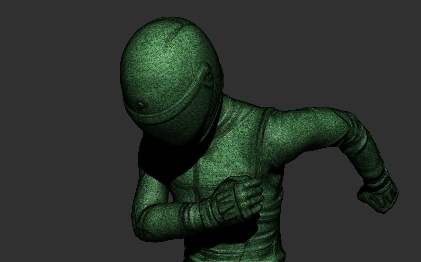 Driver kicking a tire 3D print model_9