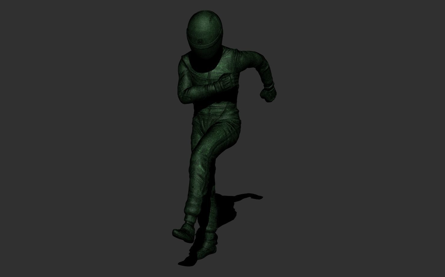 Driver kicking a tire 3D print model_8