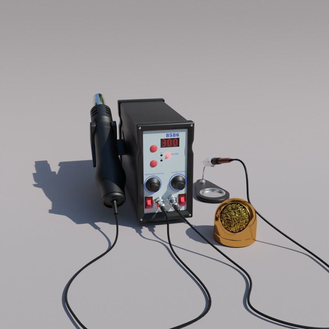 Soldering Station - SMD Rework 3D model