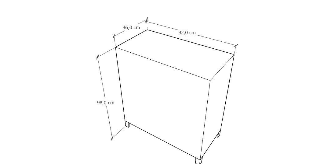 METAL CABINET-DOUBLE SHORT-GRAY AND GREEN Low-poly 3D model_50