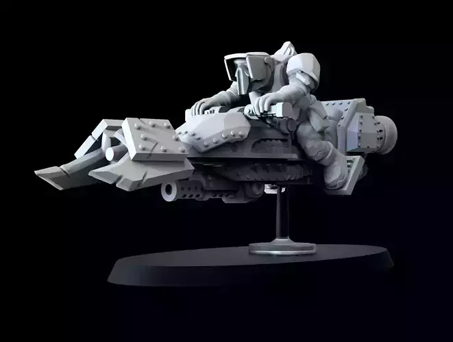 Skout Troopa on Speeda Bike 3D print model