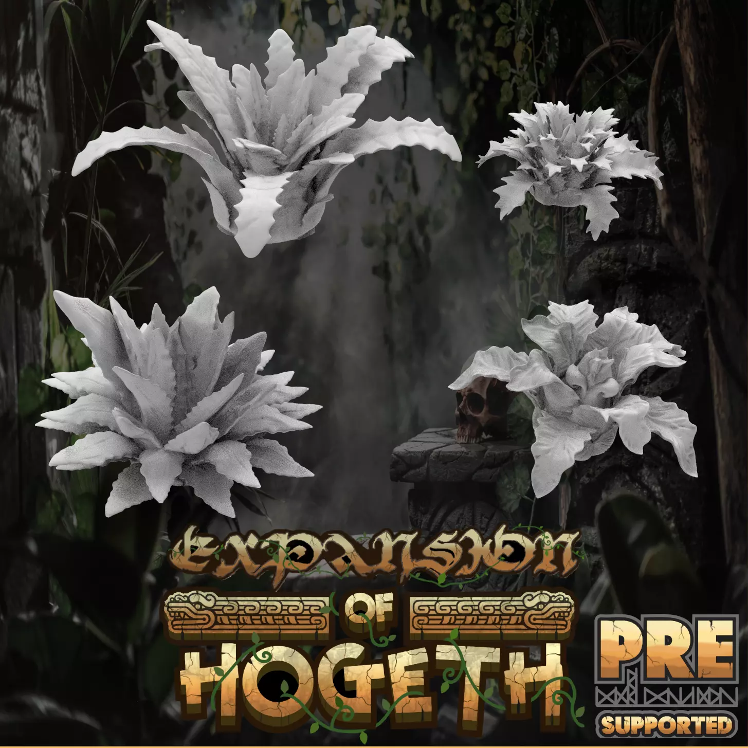 Jungle Plants Bundle 3D print model_0