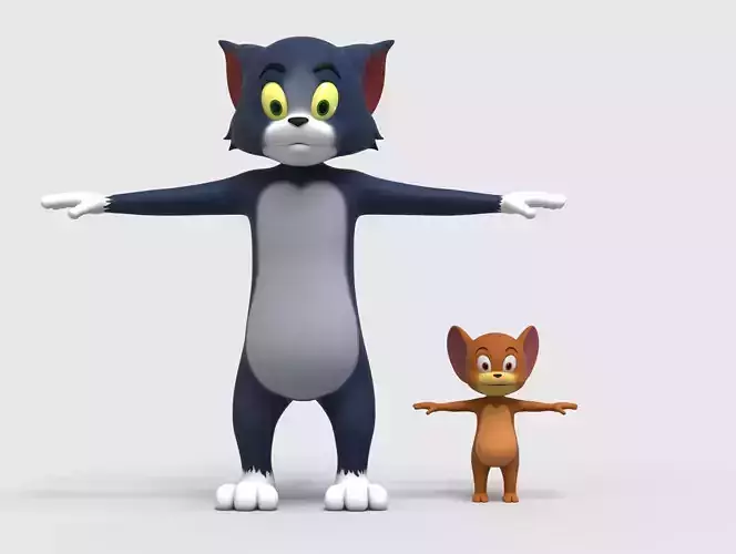 Tom ad Jerrry 3D Model Collection