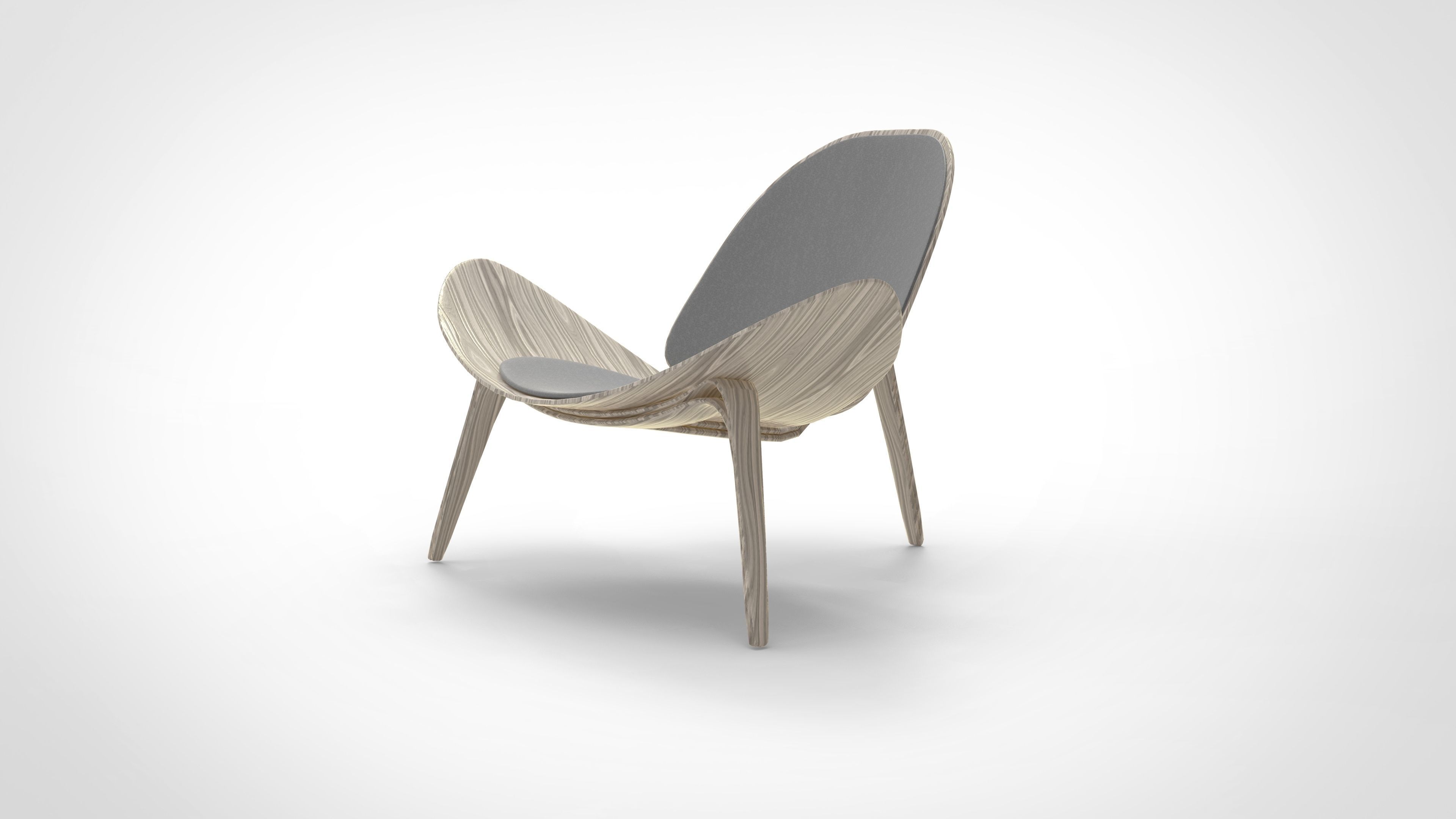 Shell Chair  3D model_2