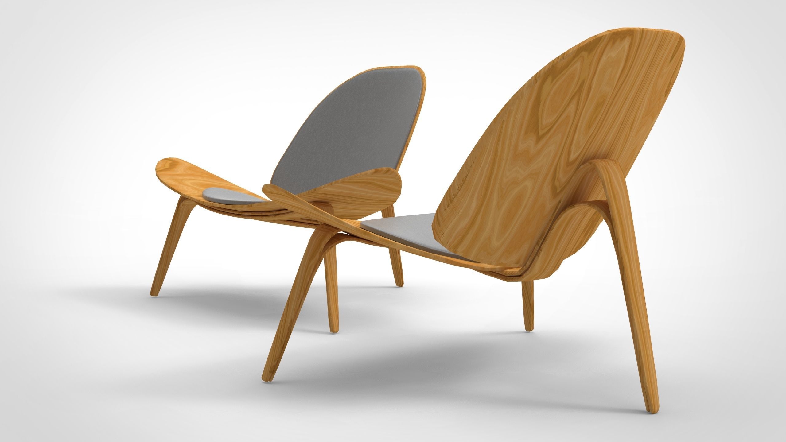 Shell Chair  3D model_5