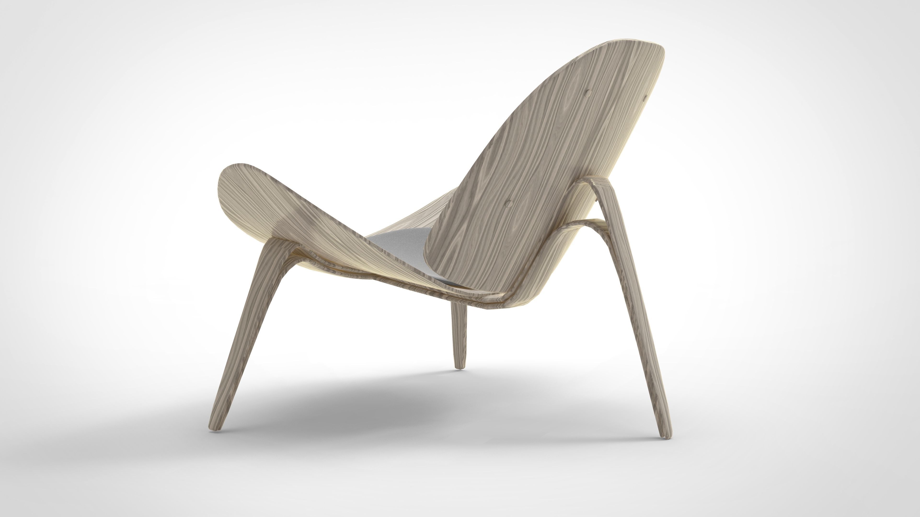 Shell Chair  3D model_3