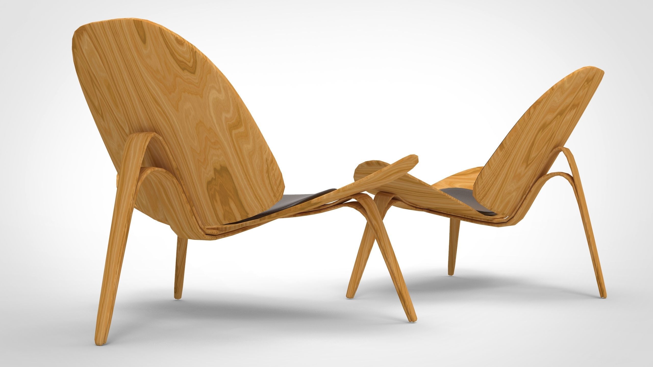 Shell Chair  3D model_4