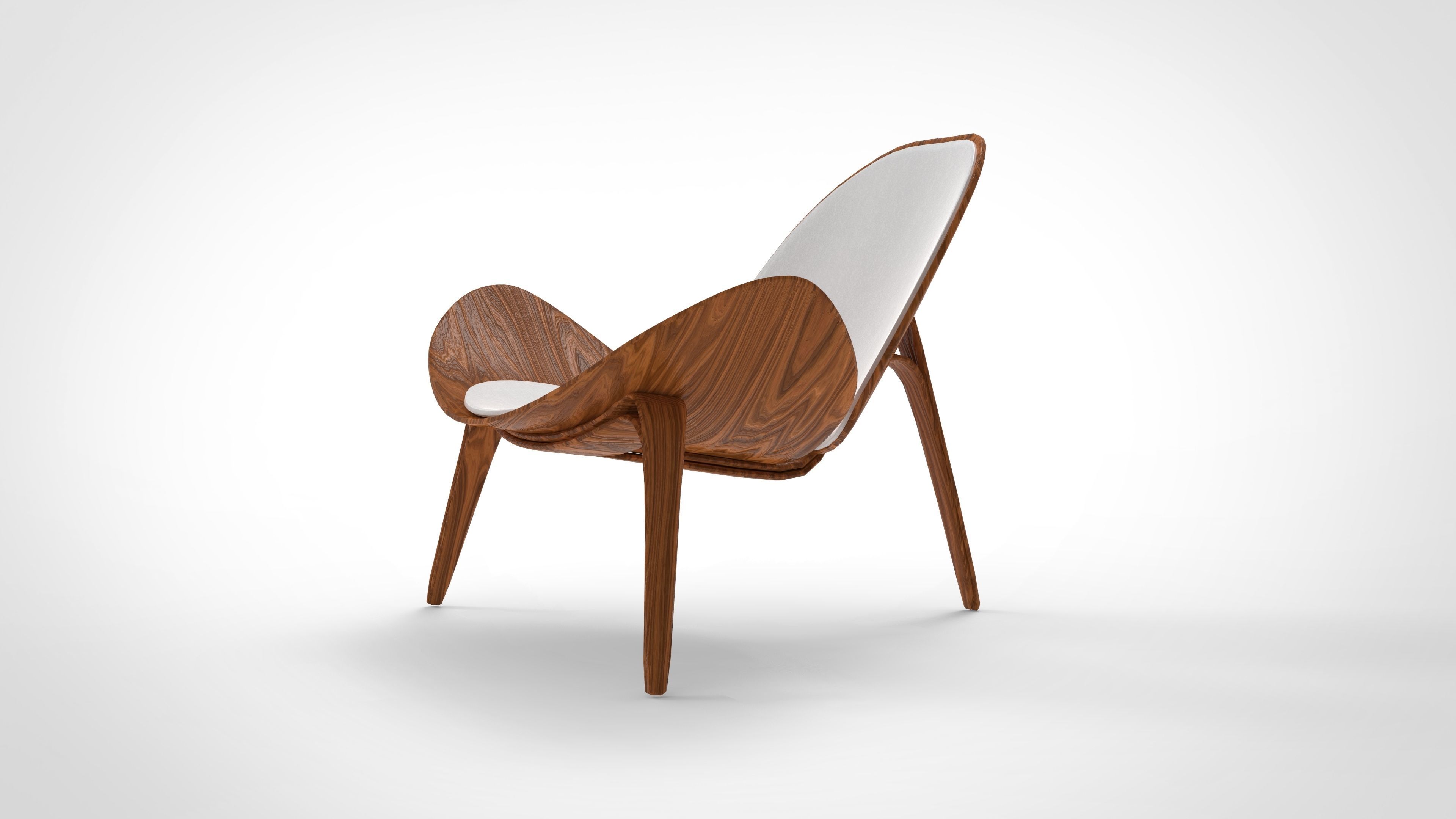 Shell Chair  3D model_1