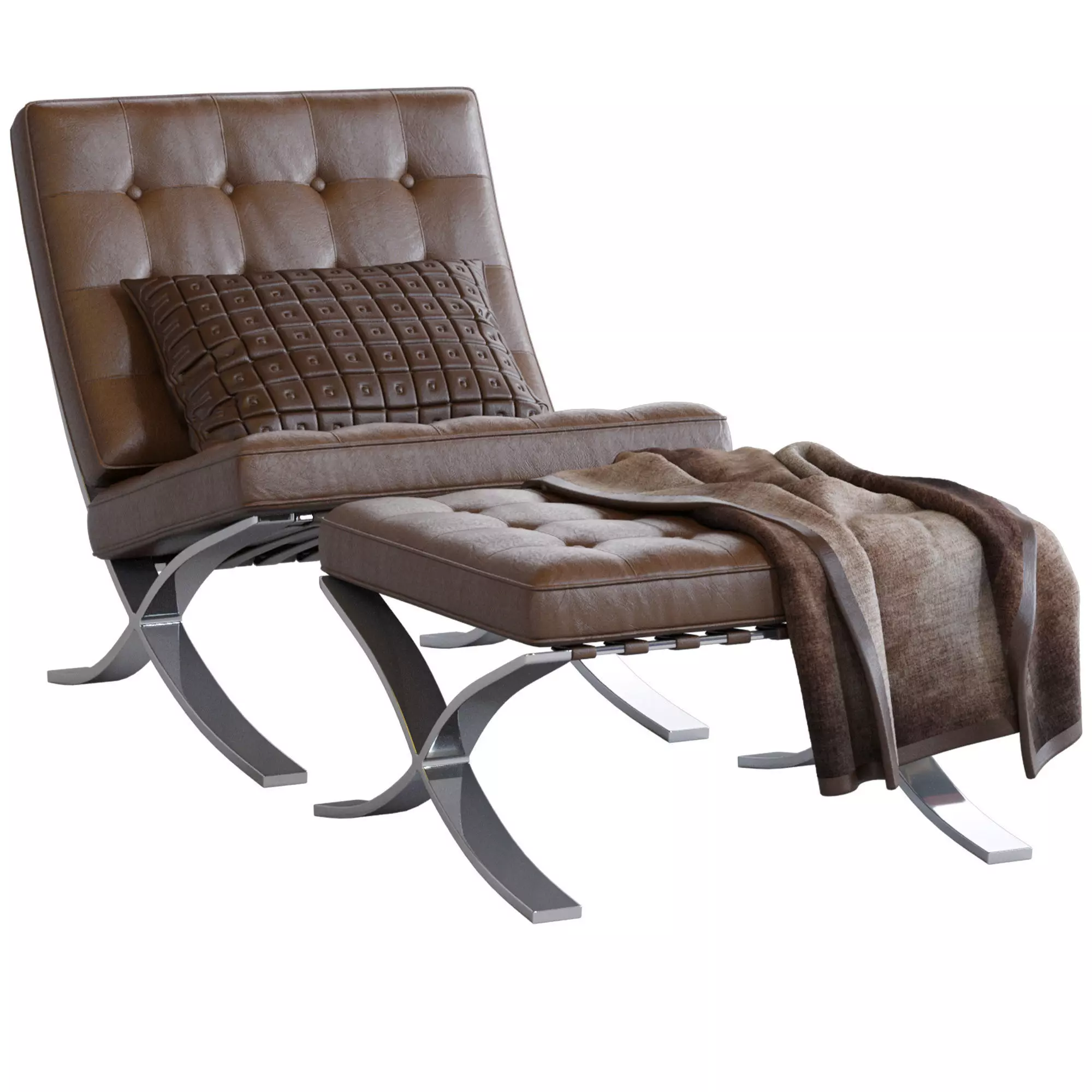 Armchair Barselona Knoll 3D model