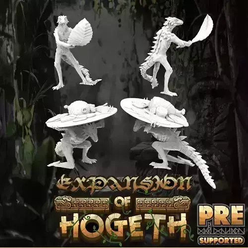 Lizardfolk Slaves 3D print model