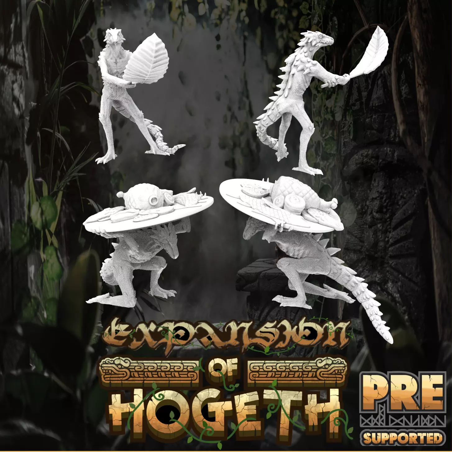 Lizardfolk Slaves 3D print model_0