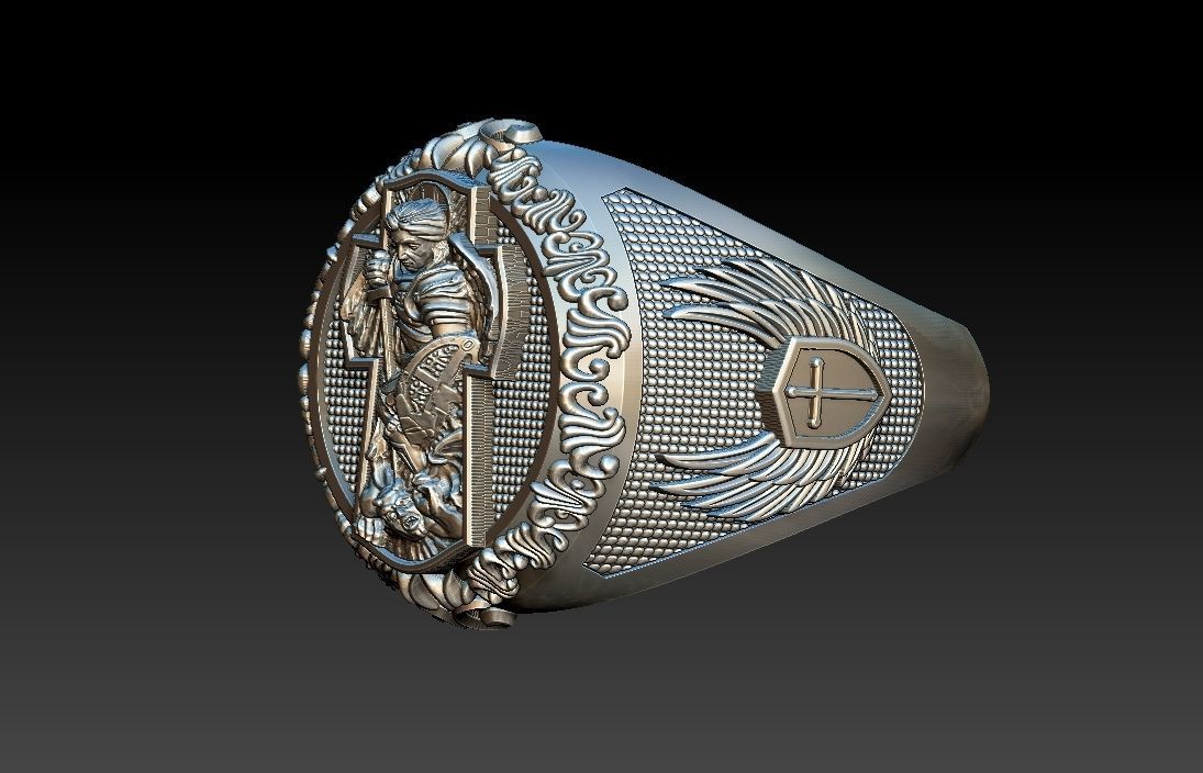 Michael Miguel Ring Anel 3D print model_6