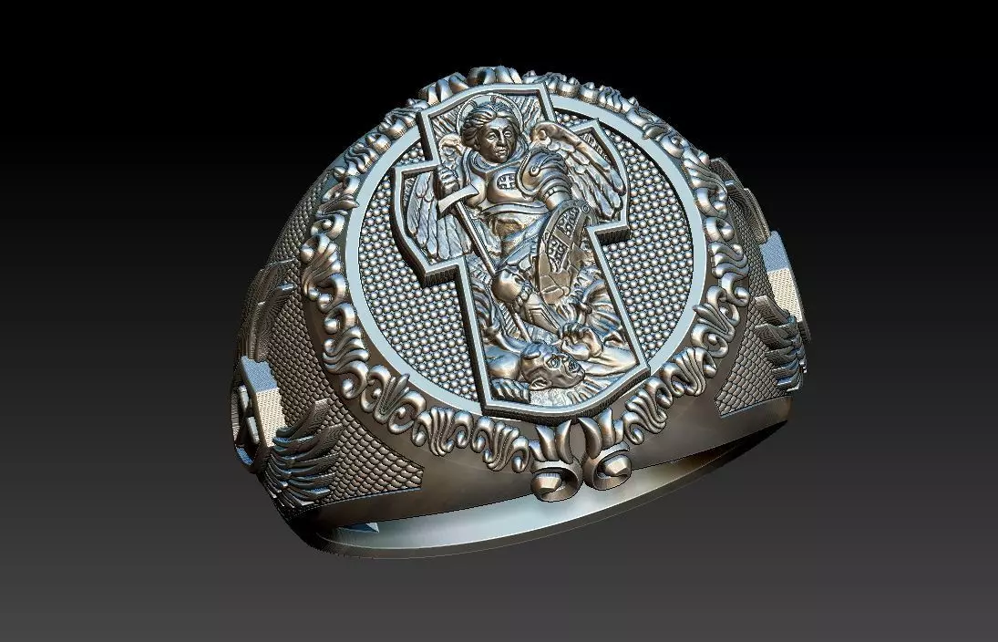 Michael Miguel Ring Anel 3D print model_0