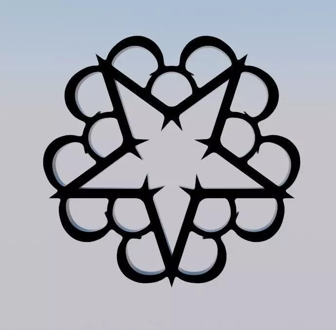 Black Veil Brides Star Shaped Logo 3D print model