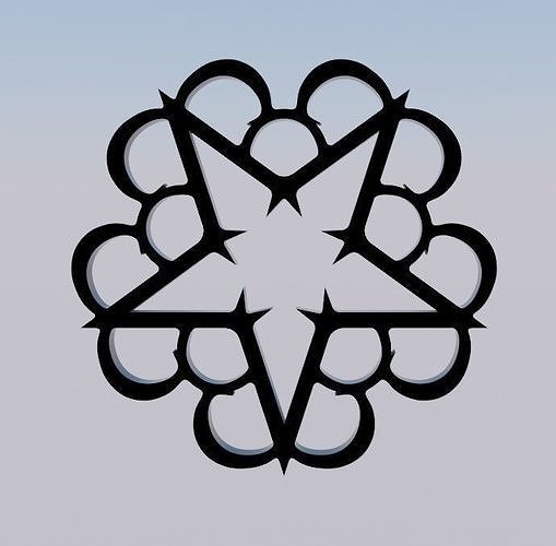 Black Veil Brides Star Shaped Logo 3D print model